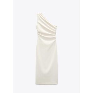 Zara One Shoulder Midi Dress Xsmall